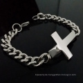 Mode Silberschmuck Heißverkauf Edelstahlschmuck Cross Chain Denim Kettenarmband